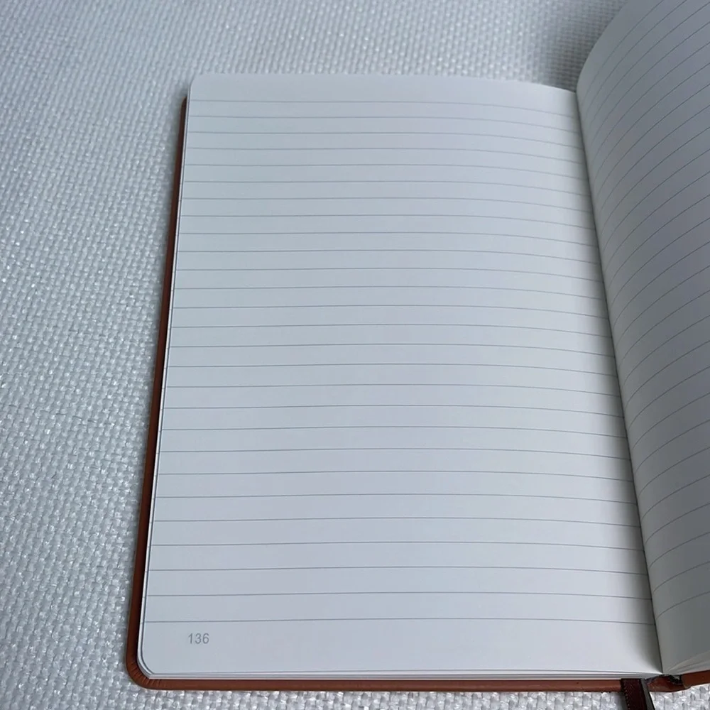 NWT Journal and Pen Set Hand-painted Hard Cover Ruled Paper Notebook 100 GSM EUC